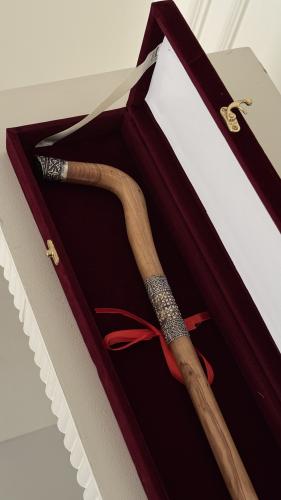 عصا نحاس مطلي فضه