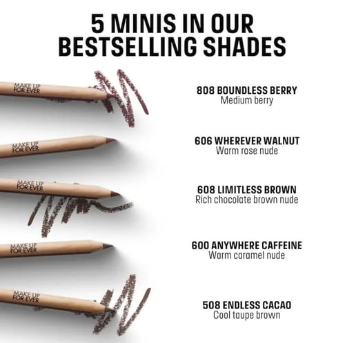 MAKE UP FOR EVER Mini Artist Color Lip Pencils Set