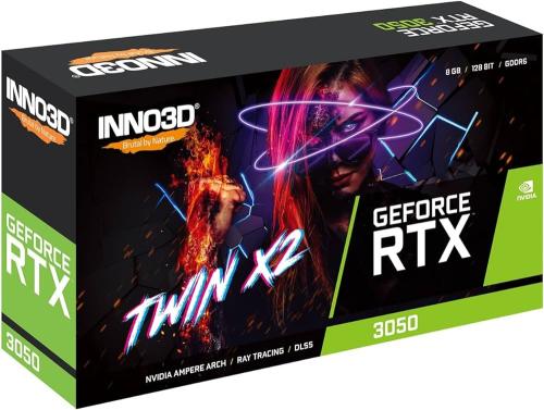 Graphics Card Inno3D GeForce RTX 3050 Twin X2 OC 8...