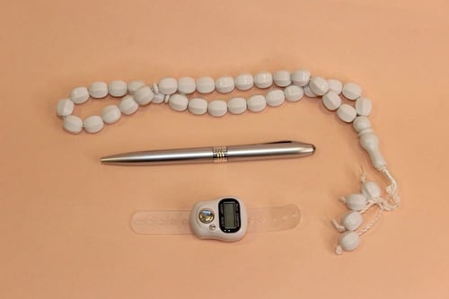 سبحة + قلم + عداد تسبيح اكتروني