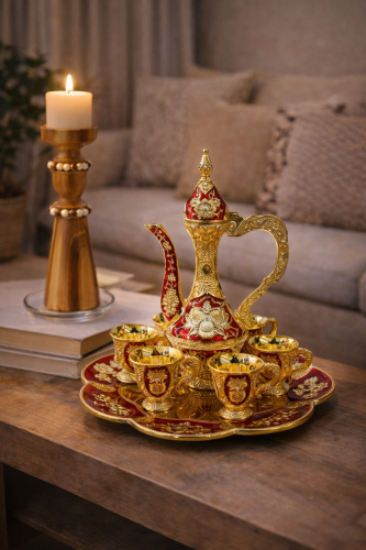 Luxury Arabic coffee set... a touch of elegance to adorn your majlis