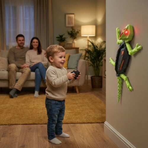 سحلية الحائط مع ريموت