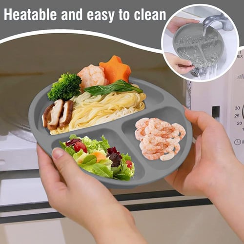 طقم أدوات تناول طعام سيليكون للأطفال من 6 قطع