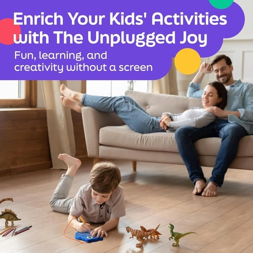 لوح رسم مغناطيسي مزود بخرز وقلم مغناطيسي