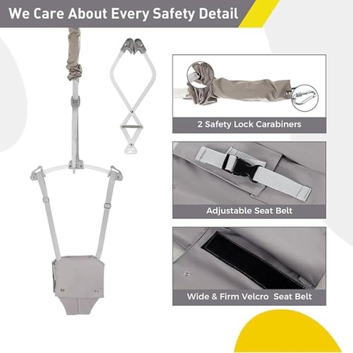 قفز باب للاطفال بعمر 6-24 شهر (مع مشبك باب و حزام...