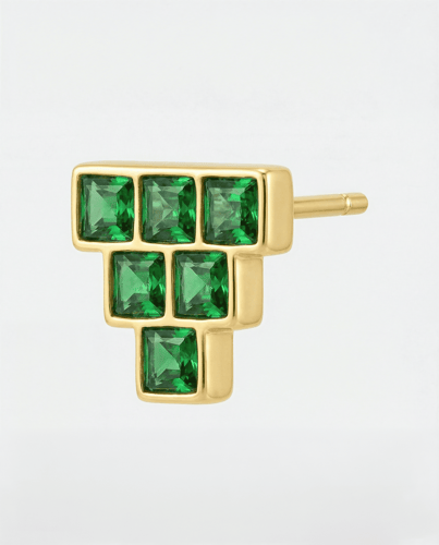 شُرفة – أقراط ذهبية مستوحاة من العمارة النجدية | R...