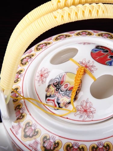 طقم للشاي مكون من 8 قطع مستوحاه من الثقافة الصينيه