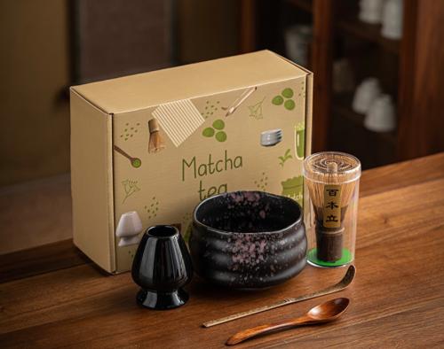 ادوات تحضير الماتشا الياباني مكونه من 5 قطع مصنوع...
