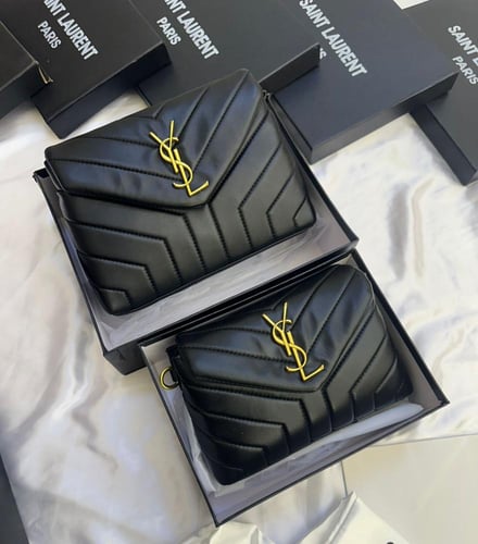 شنطه سان لوران اسود لوقو متعدد