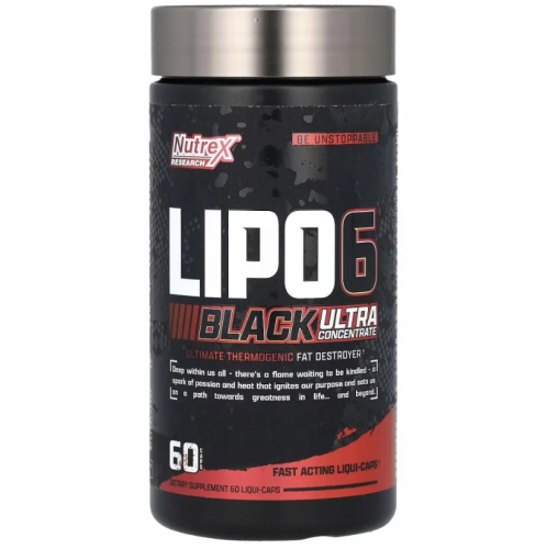 Nutrex Lipo 6 Black 60 Caps, Capsules