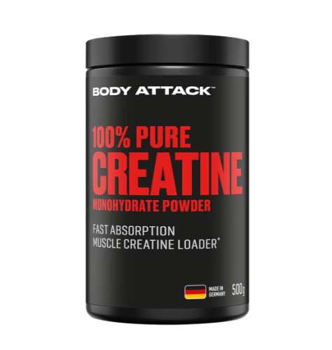 Body Attack - 100% Pure Creatine Monohydrate 500g...