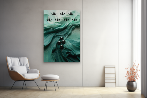 لوحة عبايات تصميم همس الفيروز C6207