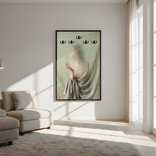 لوحة عبايات بتصميم حكاية خلف الستار C6191
