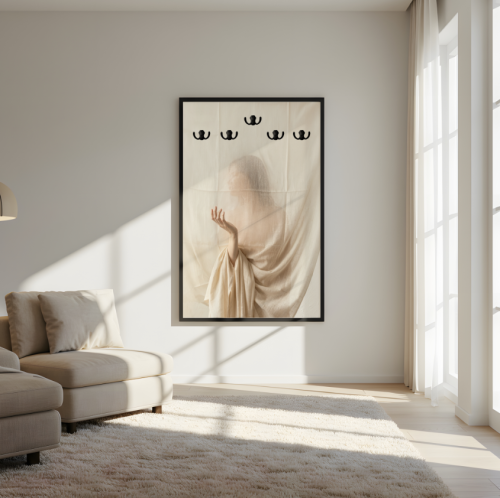 لوحة عبايات بتصميم حكاية خلف الستار C6192