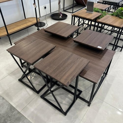 طقم طاولات قهوة عملي للضيافة 5 قطع