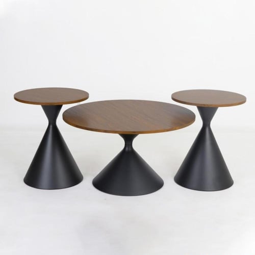 طقم طاولات قهوة مدورة