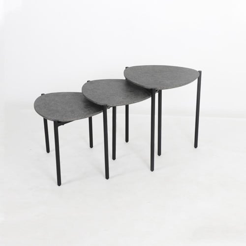 طقم طاولات خدمة متداخلة (٣ قطع)