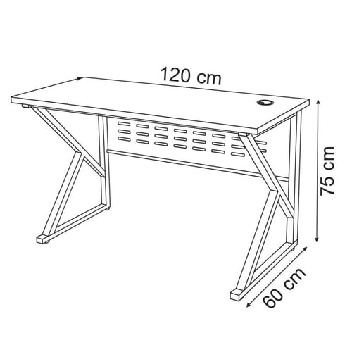 مكتب عملي متعدد الإستخدامات - بدون ادراج (لونين)