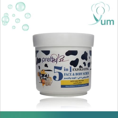 مقشر الوجه والجسم من بريتي بي 5 في 1 بخلاصة بروتين...