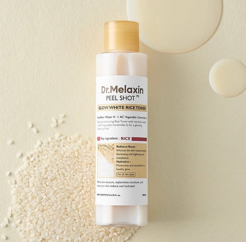 Dr. Melaxin Peel Shot Glow White Rice Toner | تونر الأرز الأبيض للإشراقة 200 مل