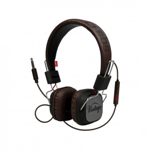 SBS - Wired Headphone Vintage - Silver