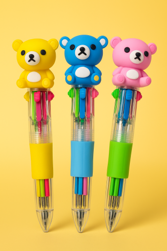 Children's pens with multiple colors in one pen with various shapes and colors