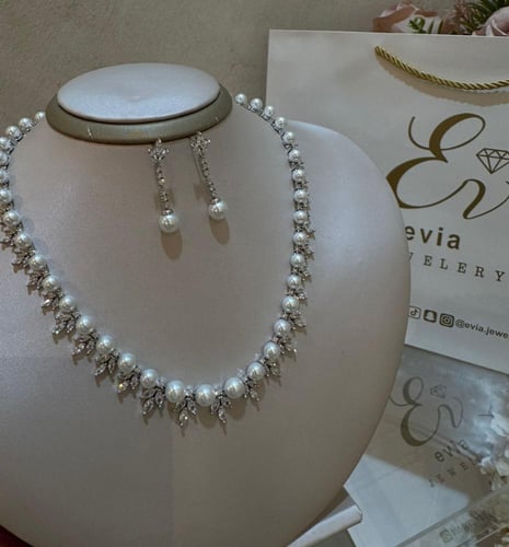طقم لؤلؤ زركون