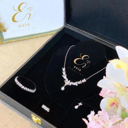 طقم زركون ناعم