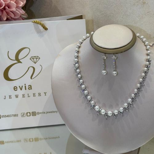 طقم لؤلؤ زركون