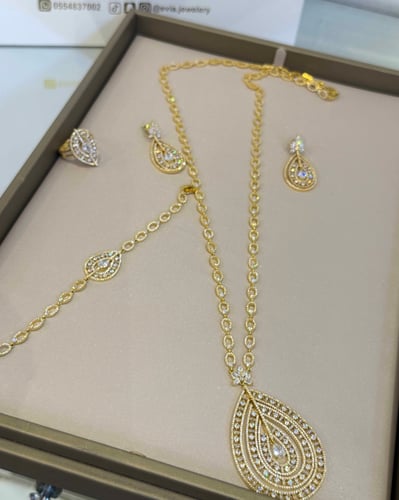 طقم سبحه ذهبي