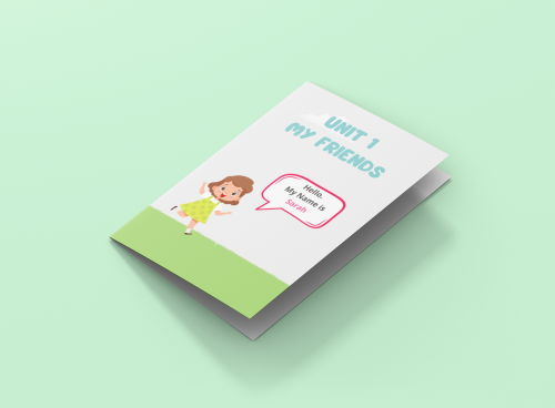 تصميم مطوية باللغة الأنجليزية او العربية (بدون طباعة)