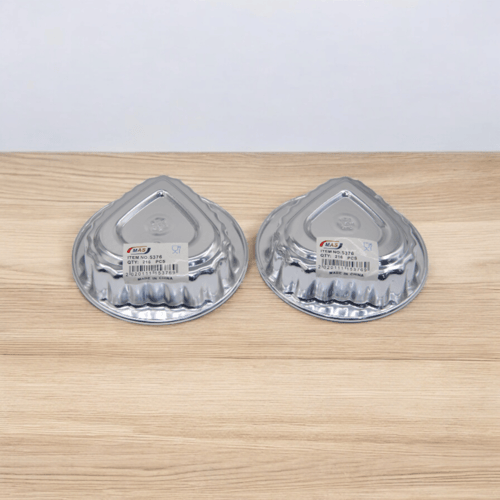 قالب كريمة المنيوم على شكل قلب ١٢ حبة