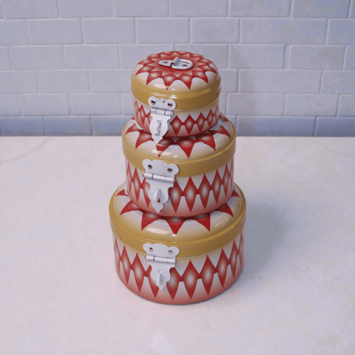 طقم مطابق غضار احمر تراثي