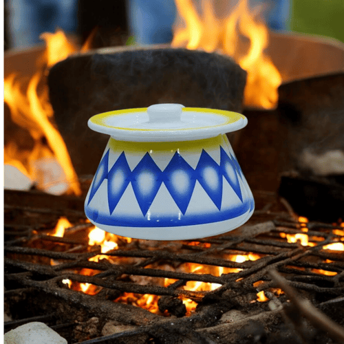 برمة غضار أزرق تراثي