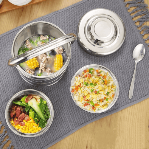 حاوية طعام اسل استيل مفرغه من الهواء للحفاظ على حر...