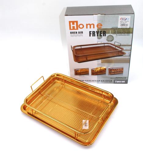 صينية هواء ساخن بطبقتين لنتائج طهي ذهبية ومقرمشة