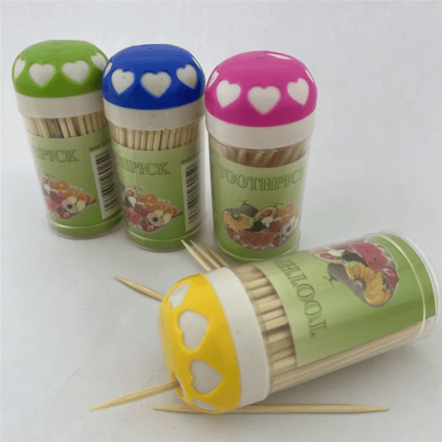 أسنان خشبية فردية في عبوات محمولة 12 علبة