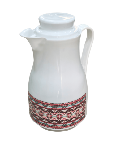 ترمس شاي وقهوة بنقشة عسيرية لذوق تراثي فاخر