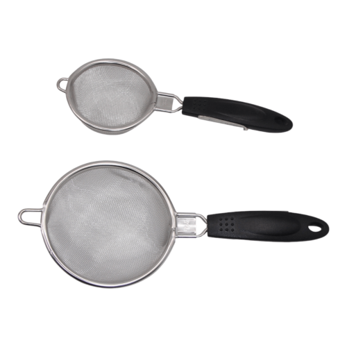 مصفاة شاي وقهوة ناعمة بمقبض مريح