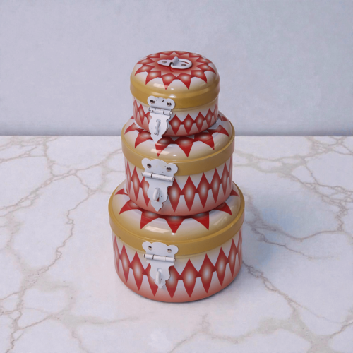 طقم مطابق غضار احمر تراثي