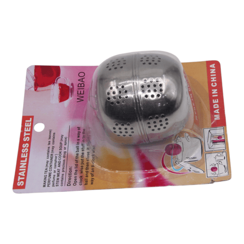 مصفى شاي دائري استيل اواني ماس