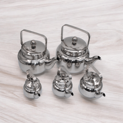 ابريق شاي استانلس استيل بمقبض اتسيل