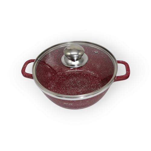 طقم قدور جرانيت احمر