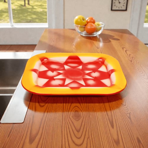 صينية غضار احمر