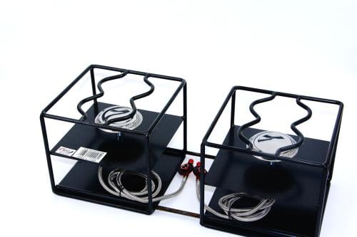 موقد غاز مربع اسود متعدد الاستخدام لوازم رحلات 2 ع...