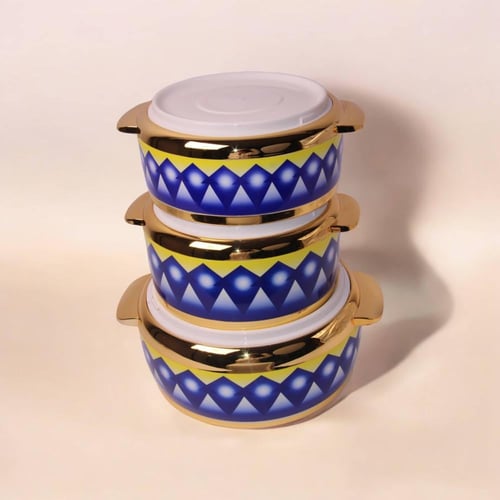 طقم حافظات طعام غضار الازرق