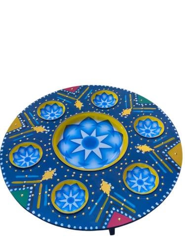 صينية تراثية غضار تراثي ازرق