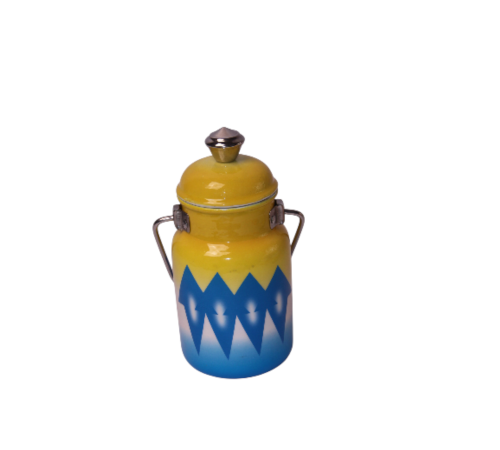 سطل غضار أزرق ماعون حليب