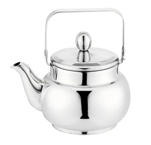 ابريق شاي استانلس استيل بمقبض اتسيل