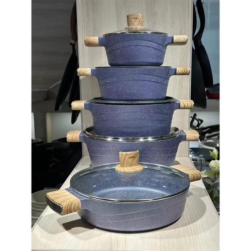 طقم قدور جرانيت 5 حبات